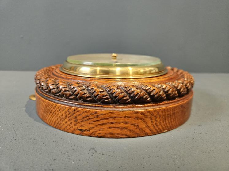 Superb Quality Victorian Silvered Dial Barometer by Hicks - Image 4