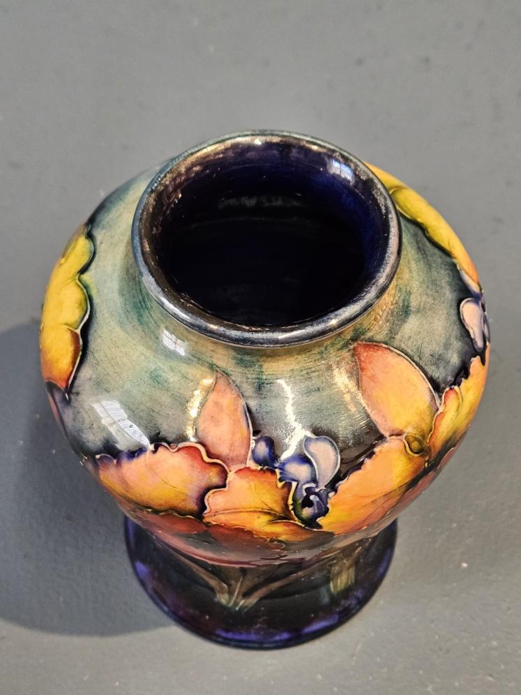1920's Moorcroft Orchid Flambe Vase - Image 6