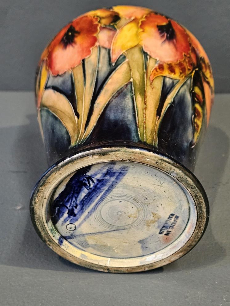 1920's Moorcroft Orchid Flambe Vase - Image 5