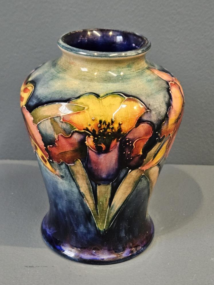 1920's Moorcroft Orchid Flambe Vase - Image 2