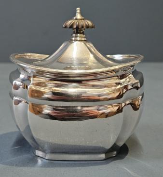 Victorian Silver Tea Caddy  - Image