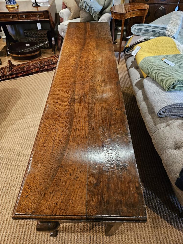 George II Oak Three Drawer Cabriole Leg Dresser - Image 8