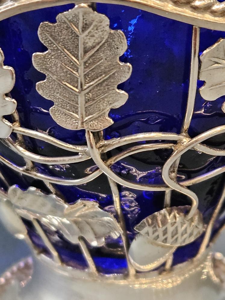 George III Silver Oak Leaf and Acorn Sugar Basket - Image 7