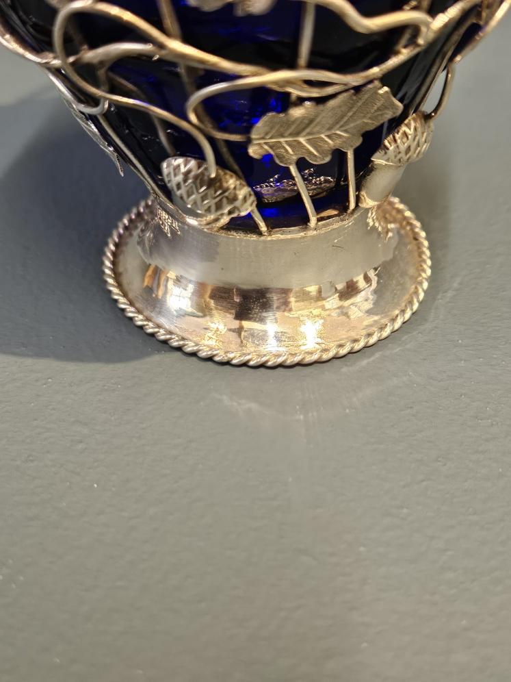 George III Silver Oak Leaf and Acorn Sugar Basket - Image 4