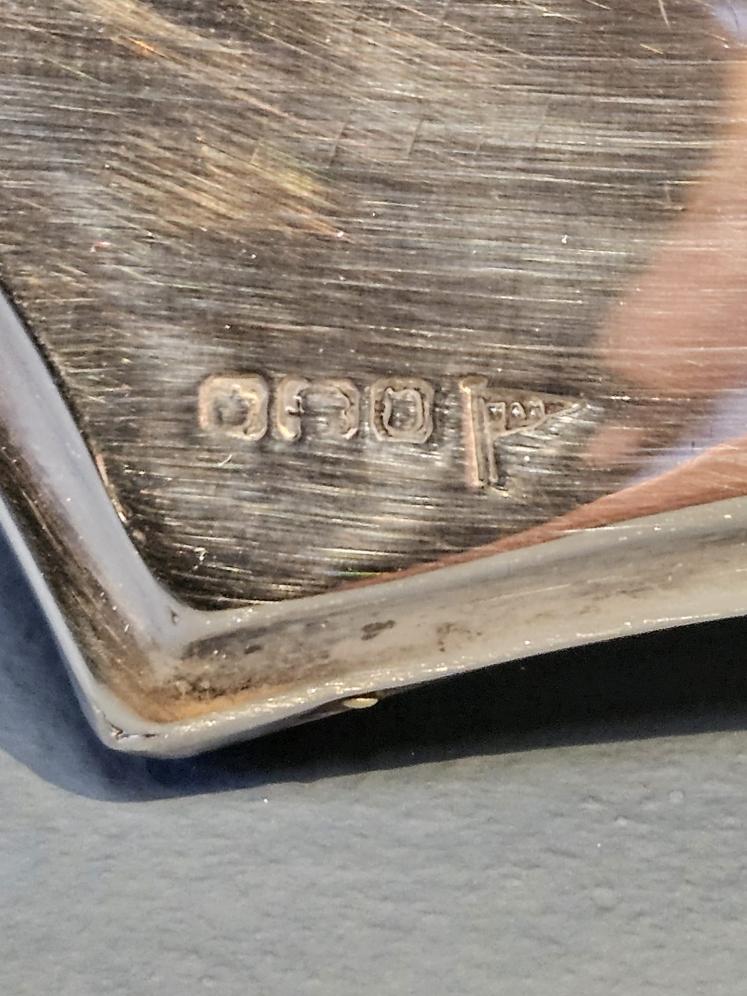 Edwardian Silver Photo Frame with Swept Sides - Image 5