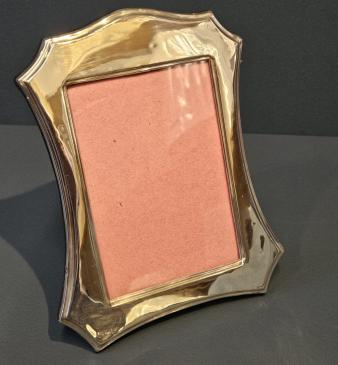 Edwardian Silver Photo Frame with Swept Sides - Image