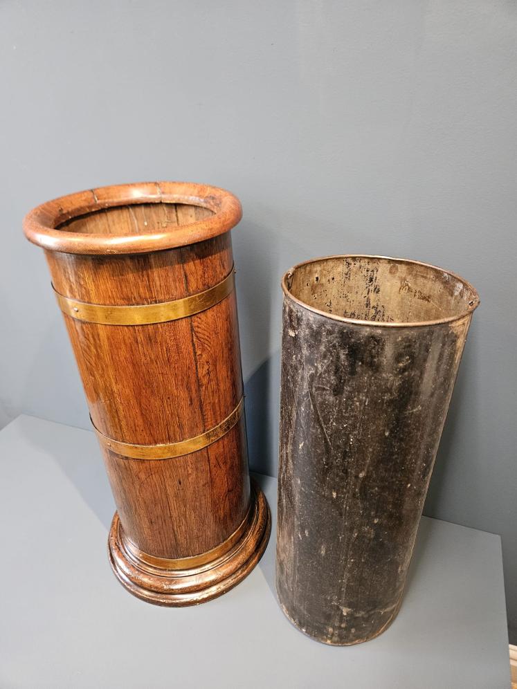 Victorian Oak Brass Bound Stick Stand  - Image 5