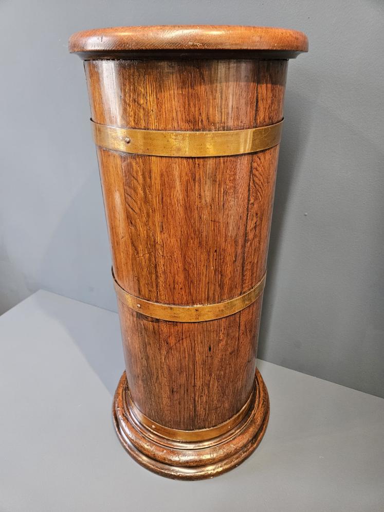 Victorian Oak Brass Bound Stick Stand  - Image 1