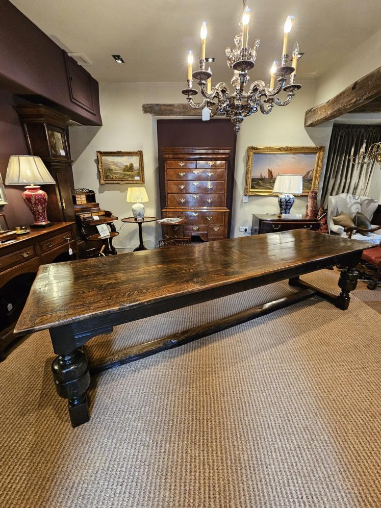 Superb George II Oak 12 Seat Refectory Table - Image 11