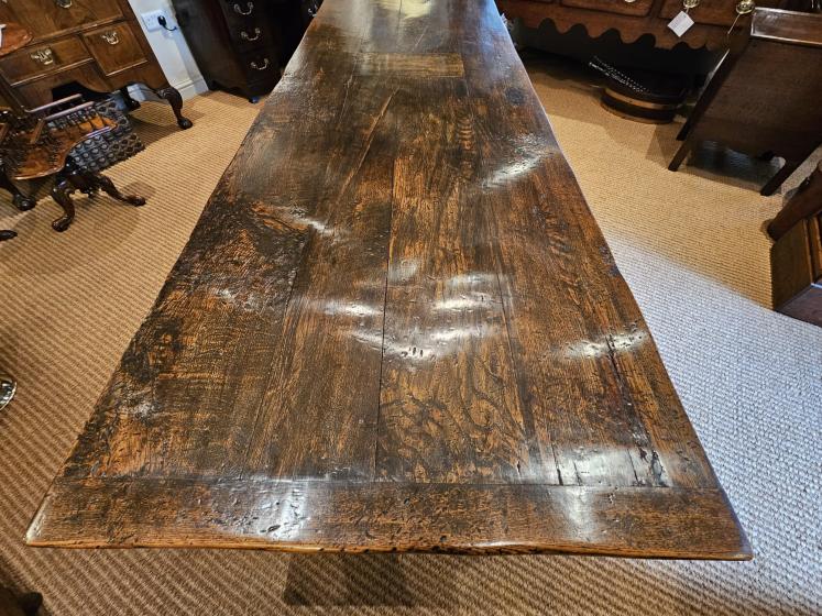 Superb George II Oak 12 Seat Refectory Table - Image 10