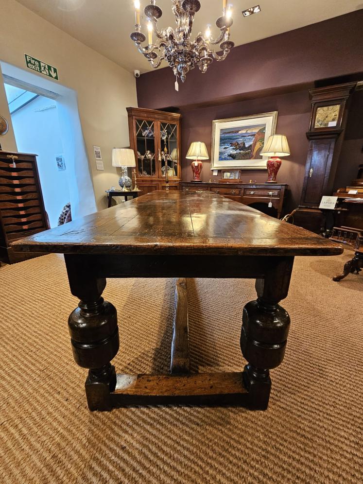 Superb George II Oak 12 Seat Refectory Table - Image 9