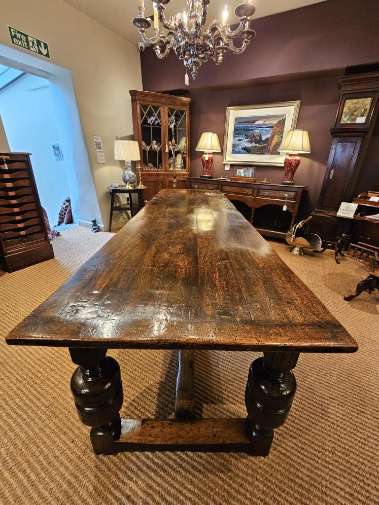 Superb George II Oak 12 Seat Refectory Table - Image 6
