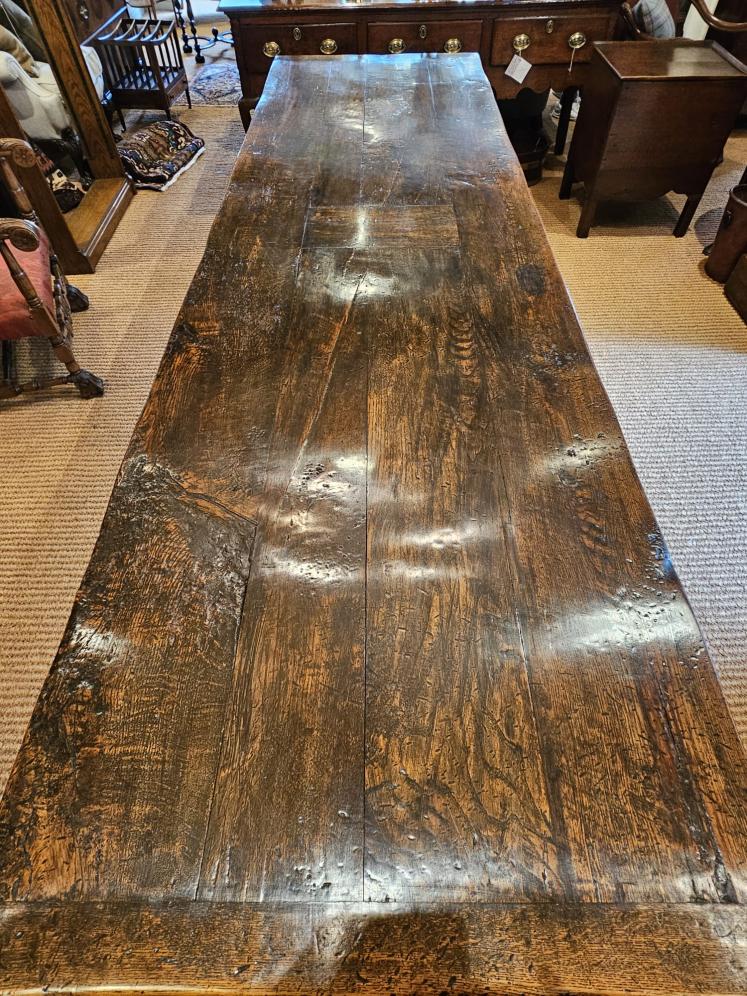 Superb George II Oak 12 Seat Refectory Table - Image 4
