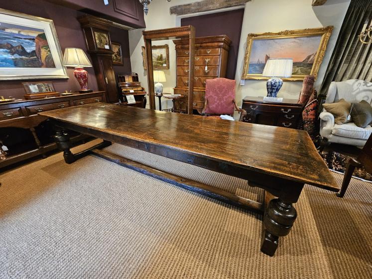 Superb George II Oak 12 Seat Refectory Table - Image 3