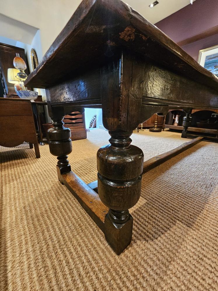 Superb George II Oak 12 Seat Refectory Table - Image 2