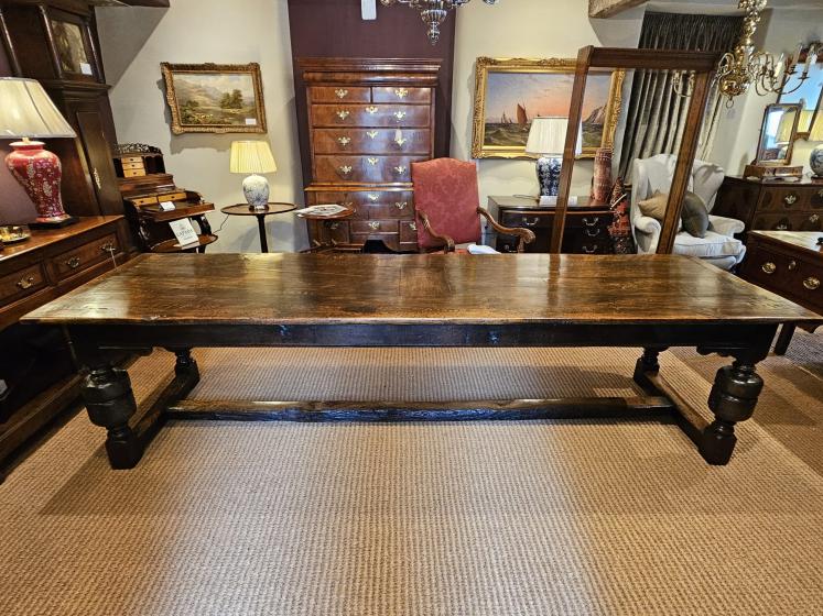 Superb George II Oak 12 Seat Refectory Table - Image 1