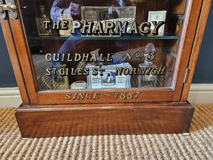 Amazing Edwardian Mahogany Perfumery Cabinet and Contents - Image 8