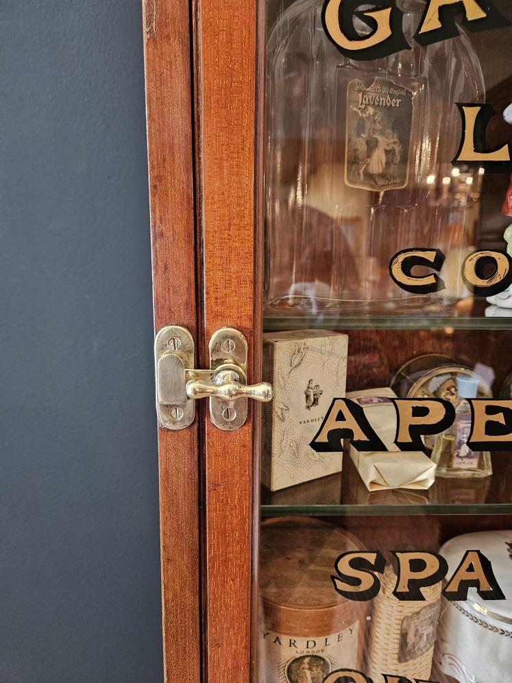 Amazing Edwardian Mahogany Perfumery Cabinet and Contents - Image 2