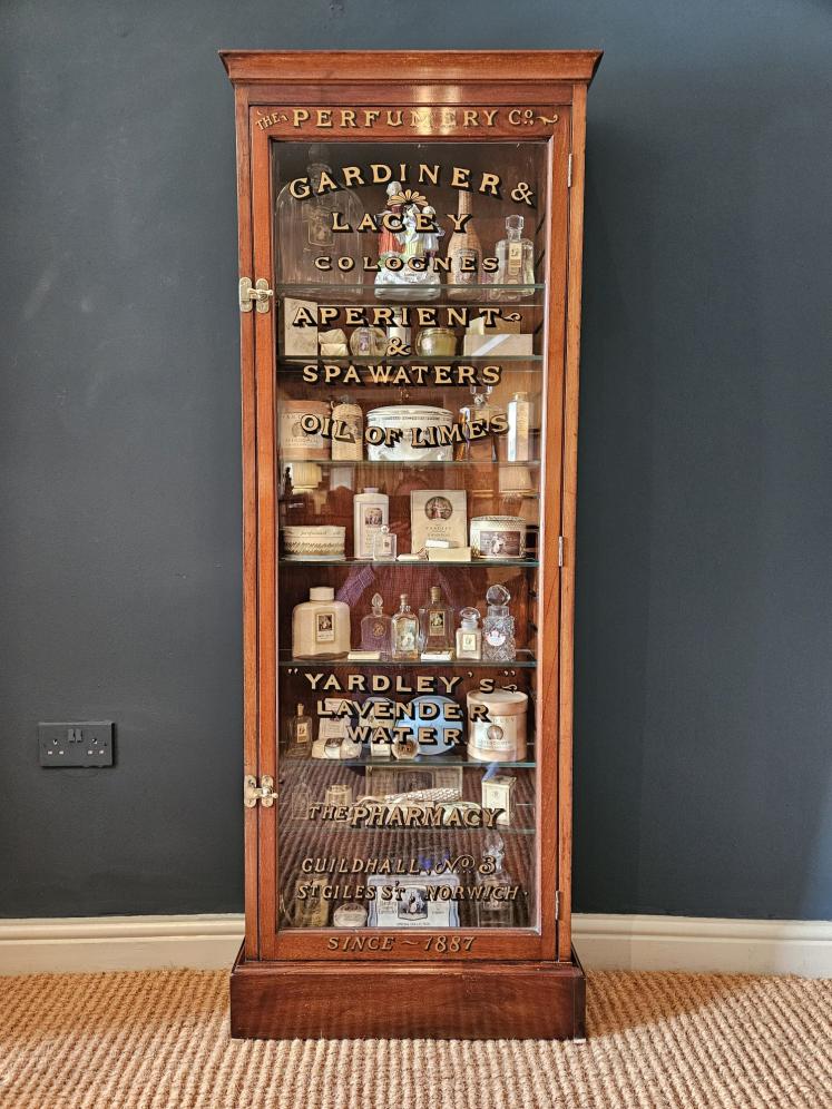 Amazing Edwardian Mahogany Perfumery Cabinet and Contents - Image 1
