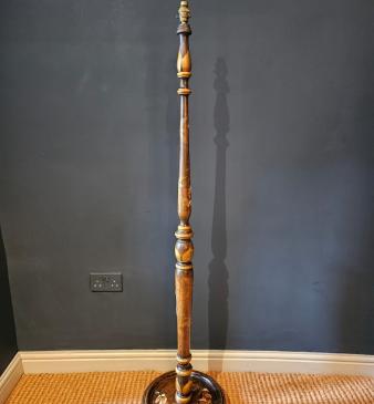 1920's Chinoiserie Decorated Lamp Standard - Image