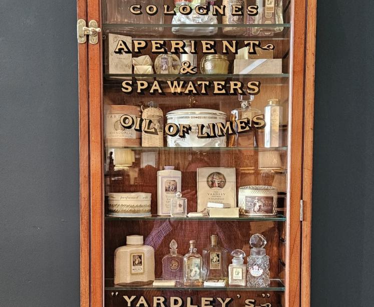 Amazing Edwardian Mahogany Perfumery Cabinet and Contents - Video