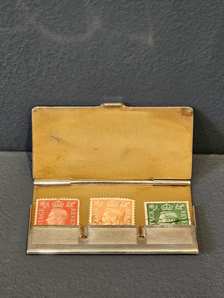 Engine Turned Silver Stamp Wallet  - Image 4