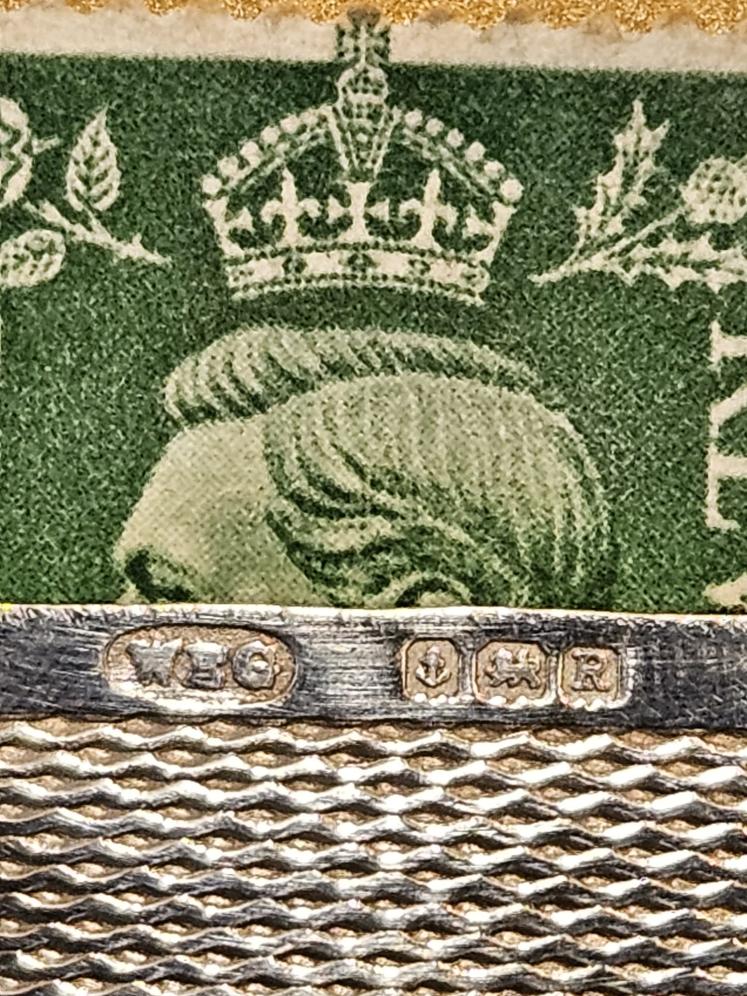 Engine Turned Silver Stamp Wallet  - Image 5