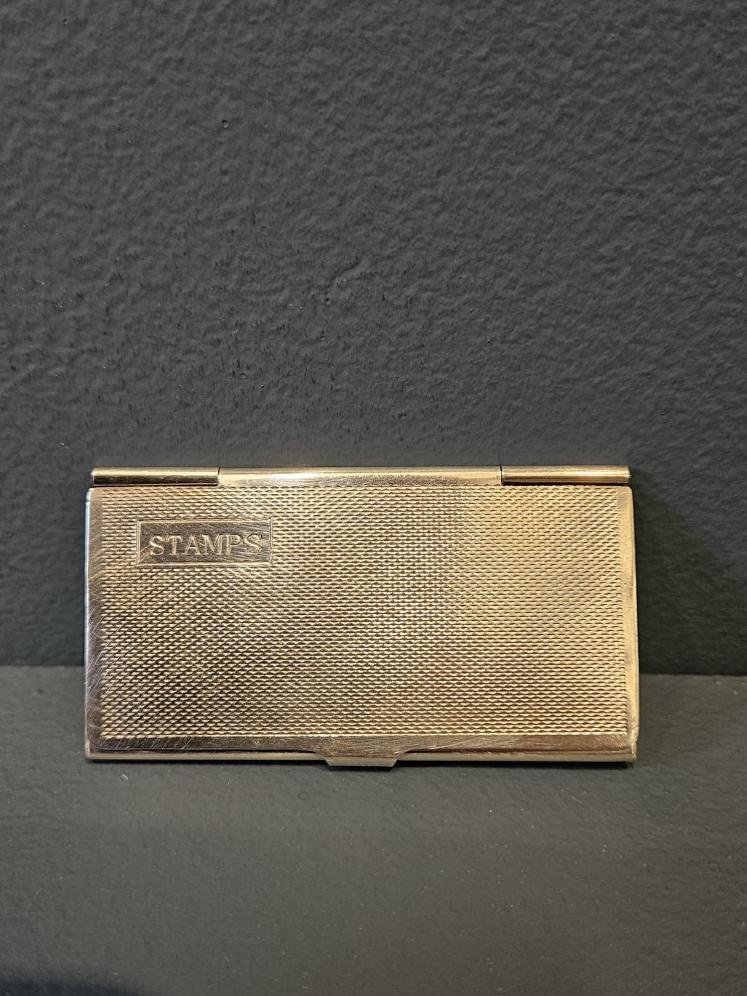 Engine Turned Silver Stamp Wallet  - Image 1