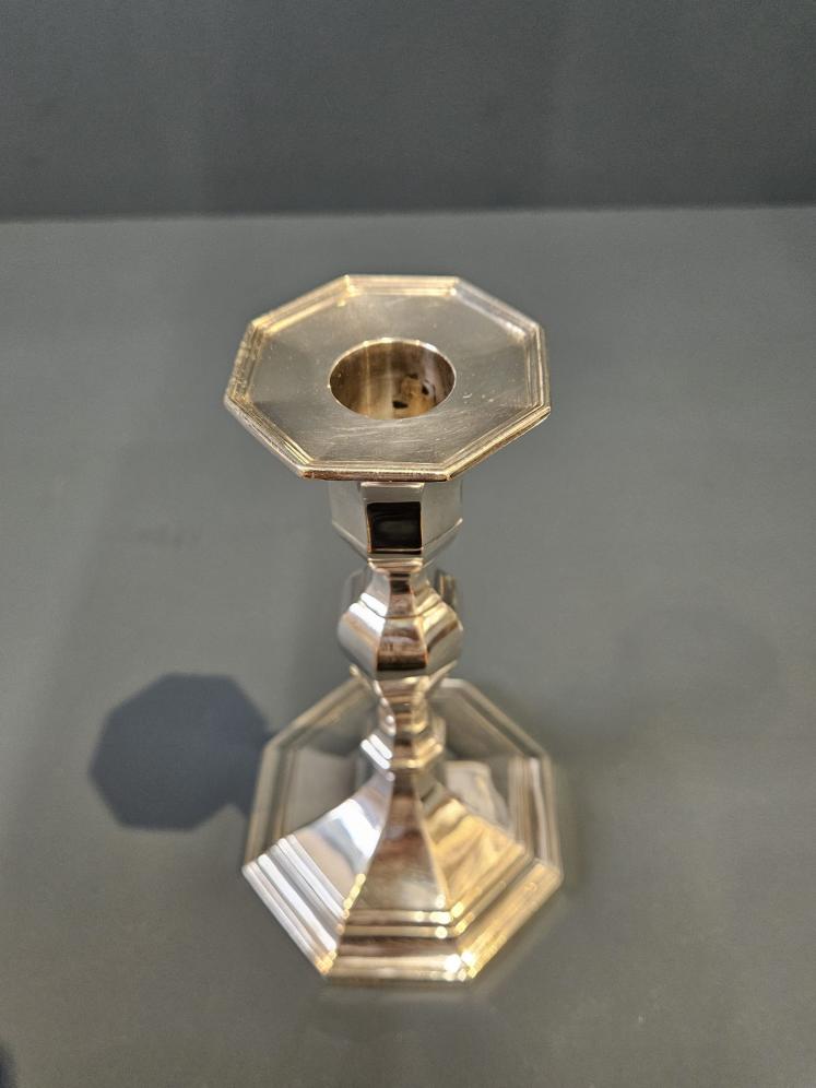 Pair of George V Silver Candlesticks  - Image 6