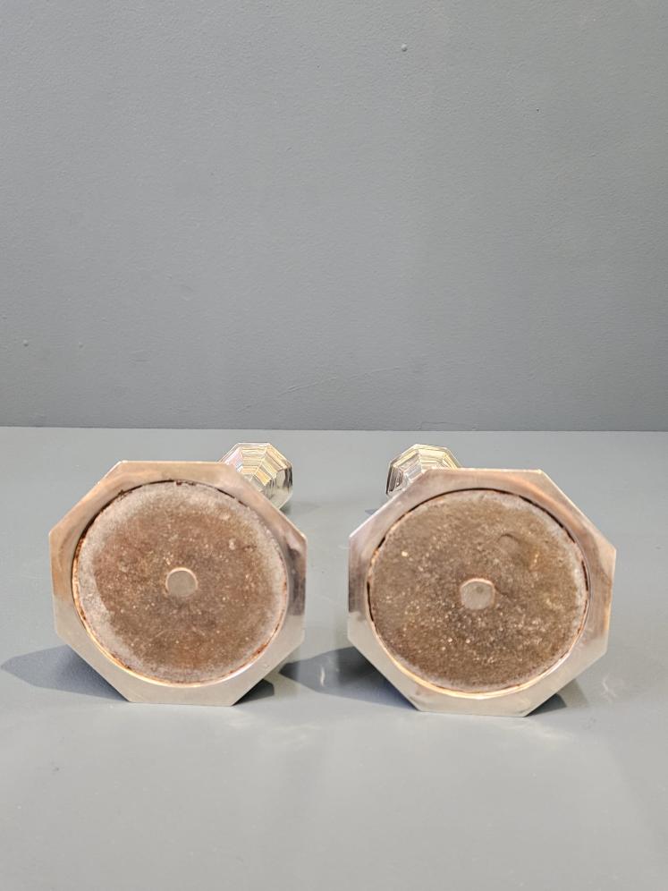 Pair of George V Silver Candlesticks  - Image 4