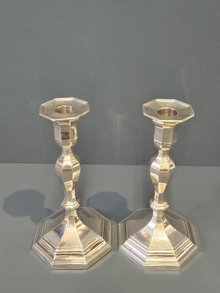 Pair of George V Silver Candlesticks  - Image 3
