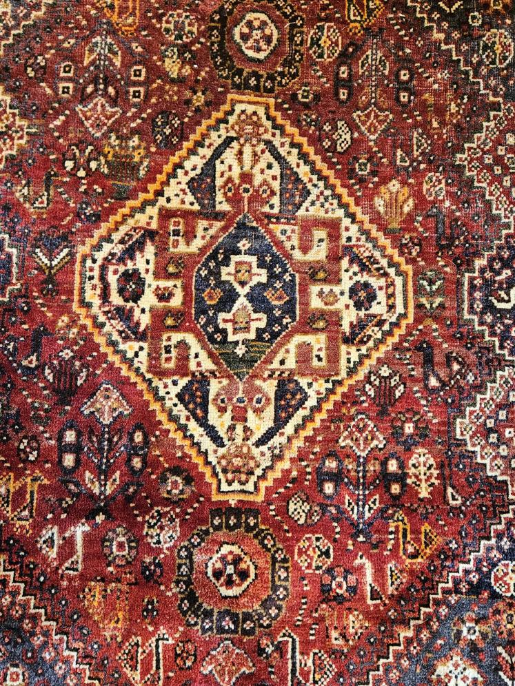 Persian Saroq Rug with Rust Background - Image 5
