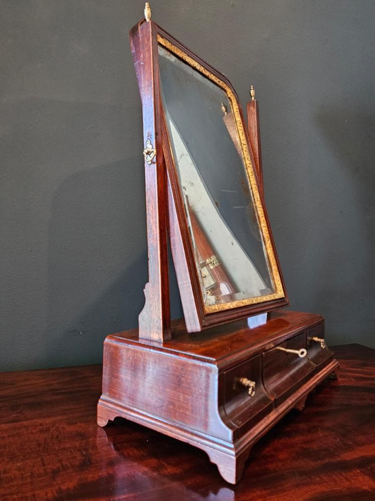 George II Mahogany Toilet Mirror - Image 4