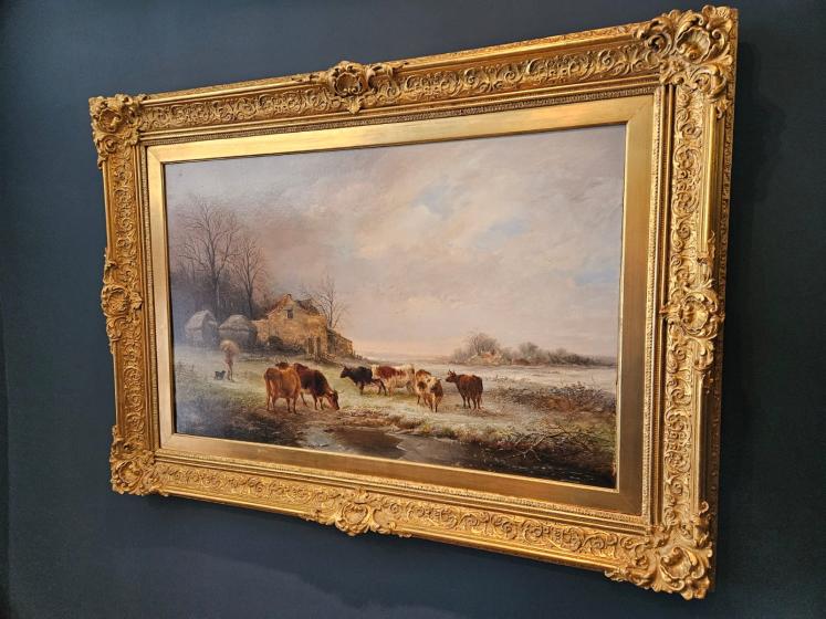 Fine Victorian Oil on Canvas Painting by Henry Park - Image 10