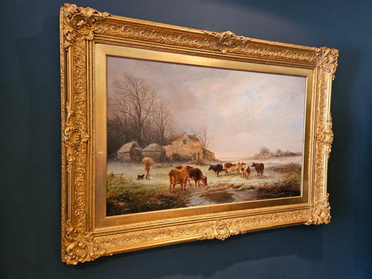 Fine Victorian Oil on Canvas Painting by Henry Park - Image 6