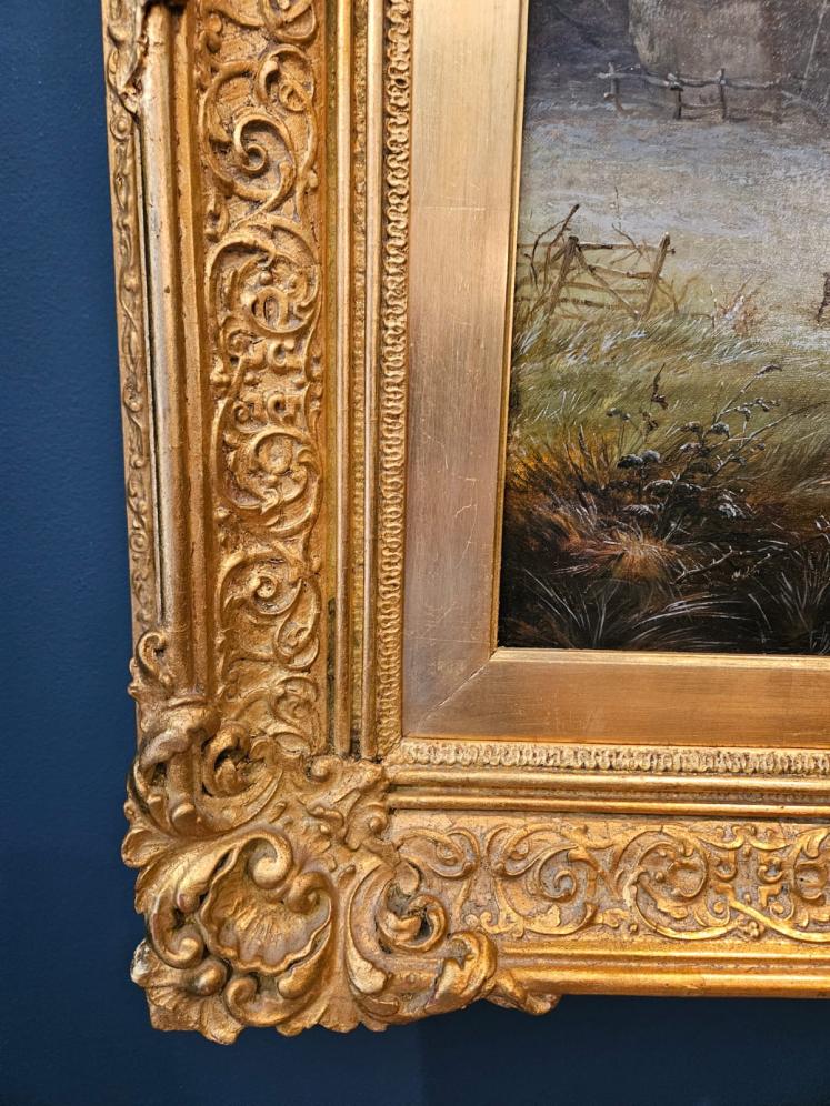 Fine Victorian Oil on Canvas Painting by Henry Park - Image 4