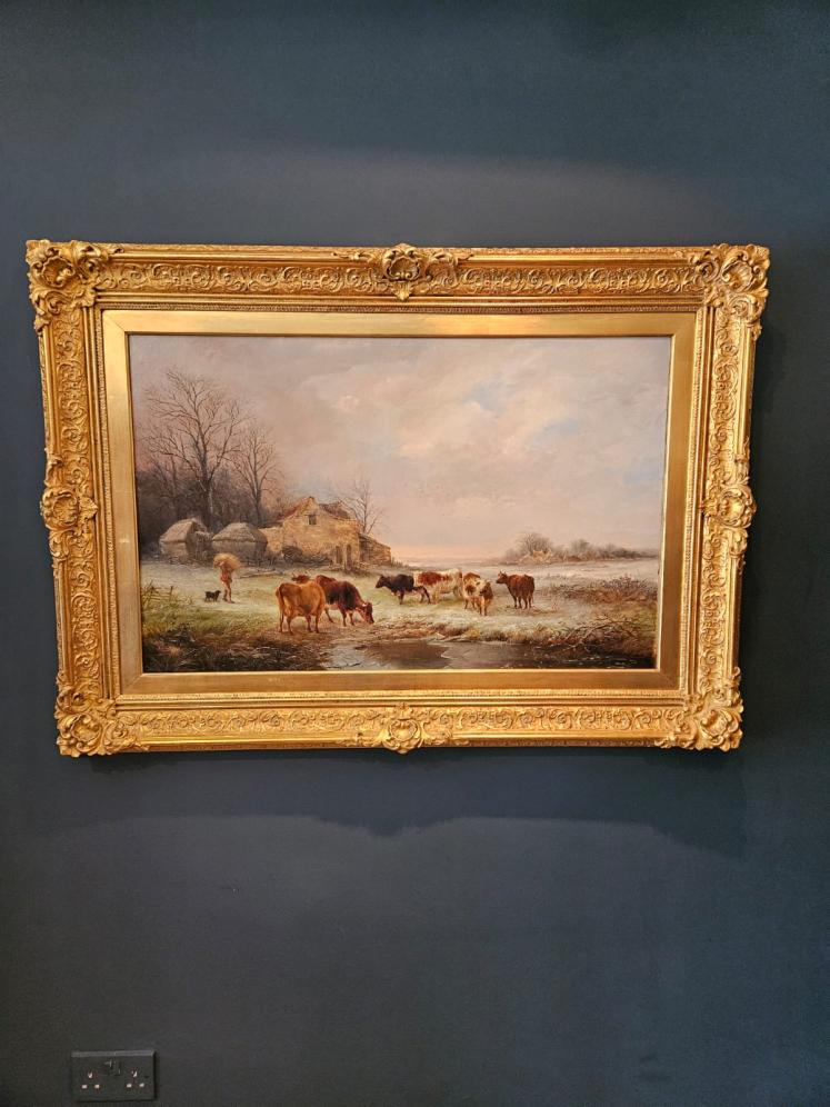 Fine Victorian Oil on Canvas Painting by Henry Park - Image 1