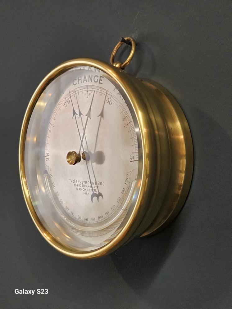 Victorian Marine Barometer by Armstrong Manchester  - Image 4