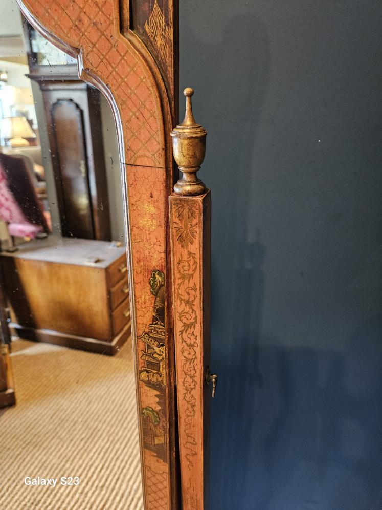 Superb Large 1920's Chinoiserie Cheval Mirror  - Image 8