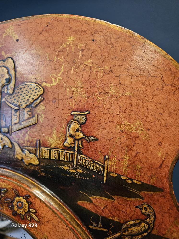 Superb Large 1920's Chinoiserie Cheval Mirror  - Image 6