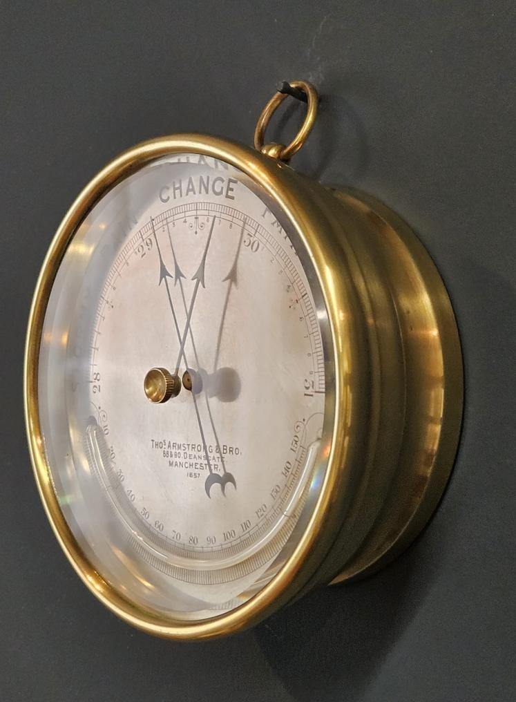 Victorian Marine Barometer by Armstrong Manchester  - Image 3