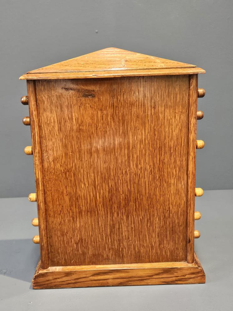 Extra Large Edwardian Oak Perpetual Desk Calendar - Image 7