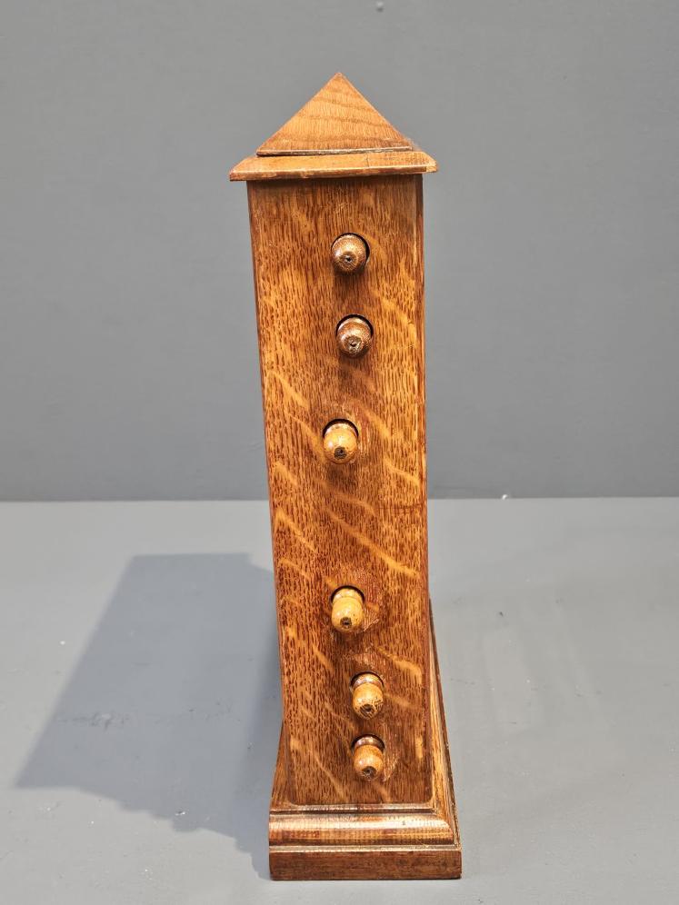 Extra Large Edwardian Oak Perpetual Desk Calendar - Image 6