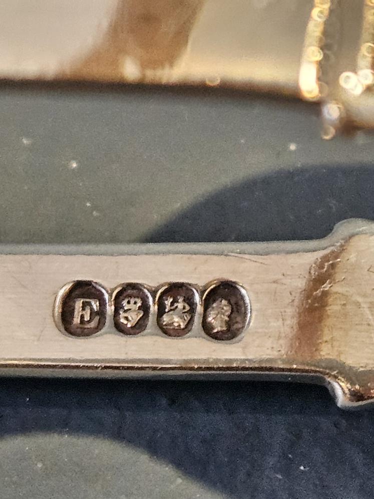 Large Pair of Fine Quality George III Dublin Silver Sugar Tongs - Image 3