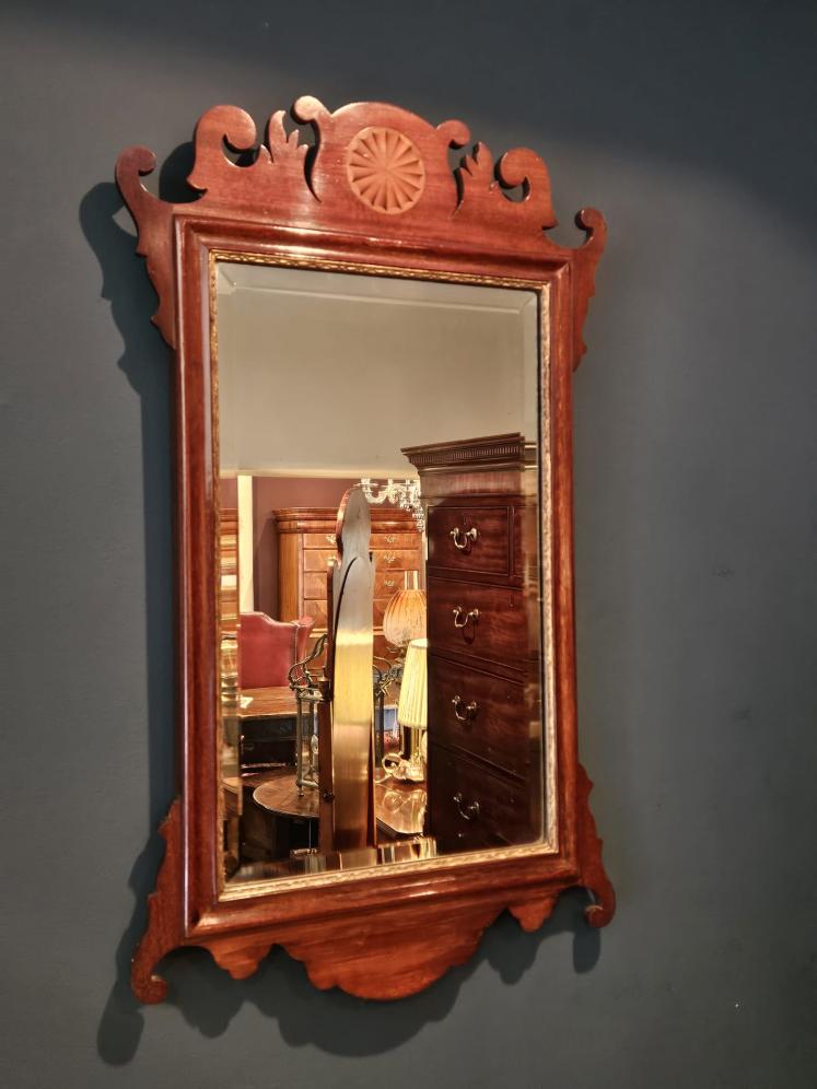 George III Mahogany Mirror - Image 2