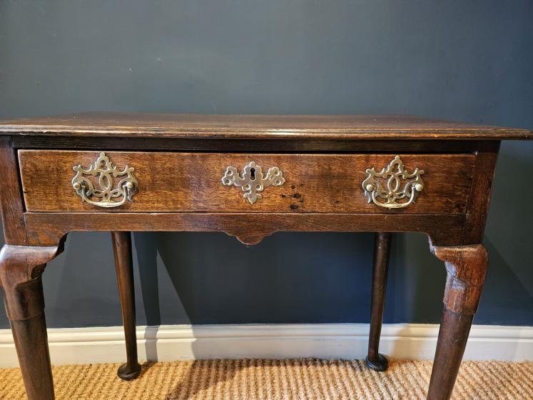 George II Oak Single Drawer Side Table - Image 2