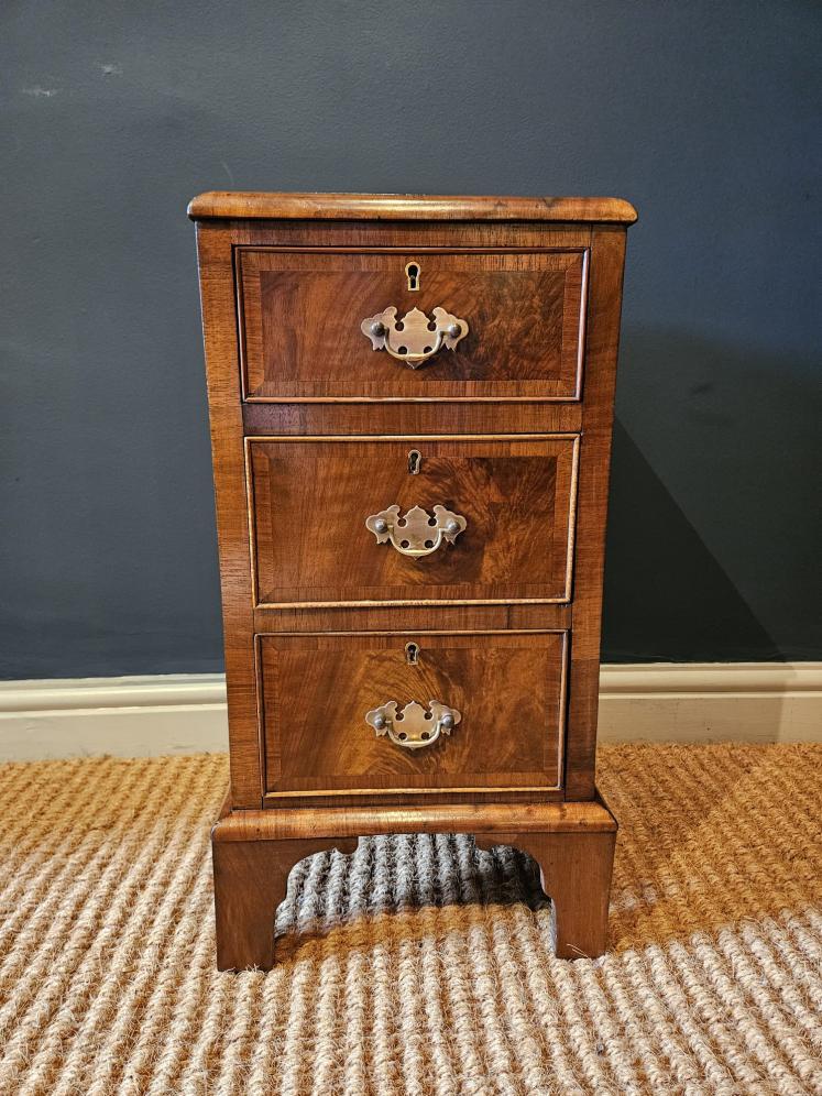 Matching Pair of Victorian Walnut Bedside Chests - Image 4