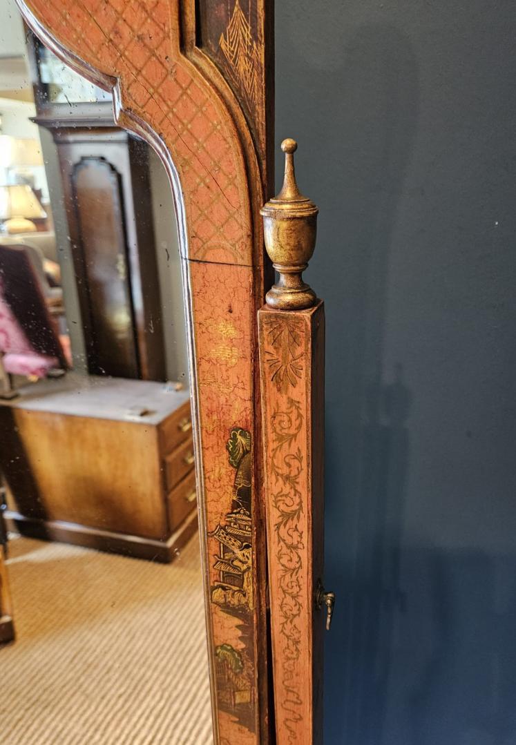 Superb Large 1920's Chinoiserie Cheval Mirror  - Image 9