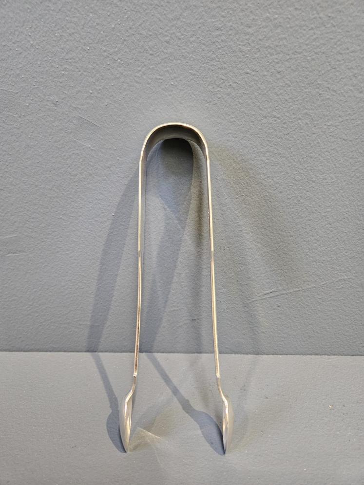 Large Georgian Dublin Silver Sugar Tongs - Image 4