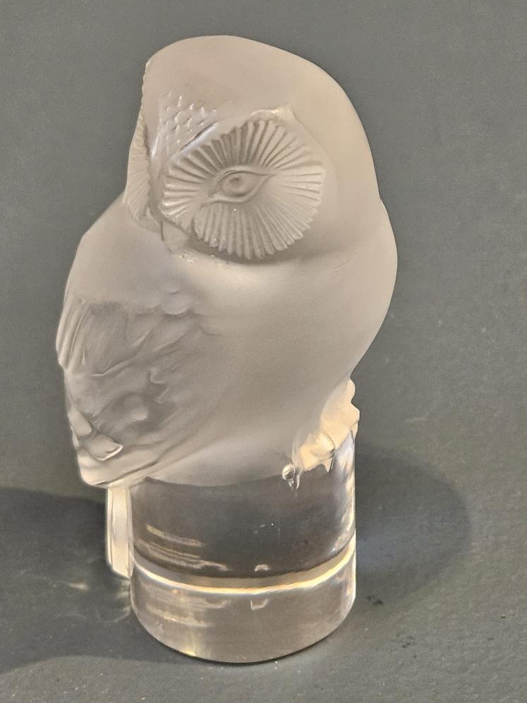 Lalique Opalescent Hibou Owl - Image 7